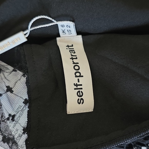 Self-Portrait Black Lace Blouse - Picture 9 of 9